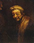 Selbstportrat mit Malstock Rembrandt